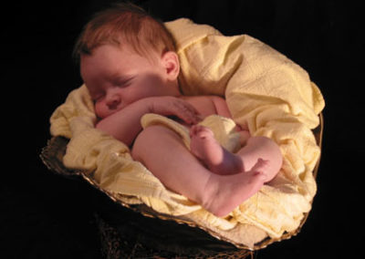 Mamas Belly Bowl Sleeping Baby